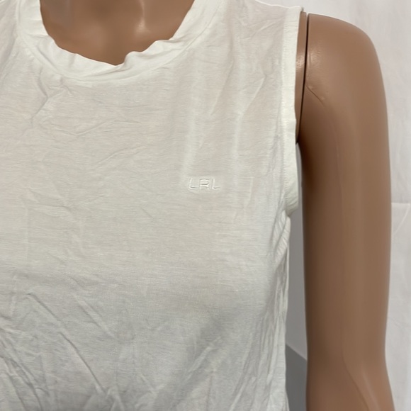Lauren Ralph Lauren Petite Twist-Front Jersey Sleeveless Top - Picture 4 of 10